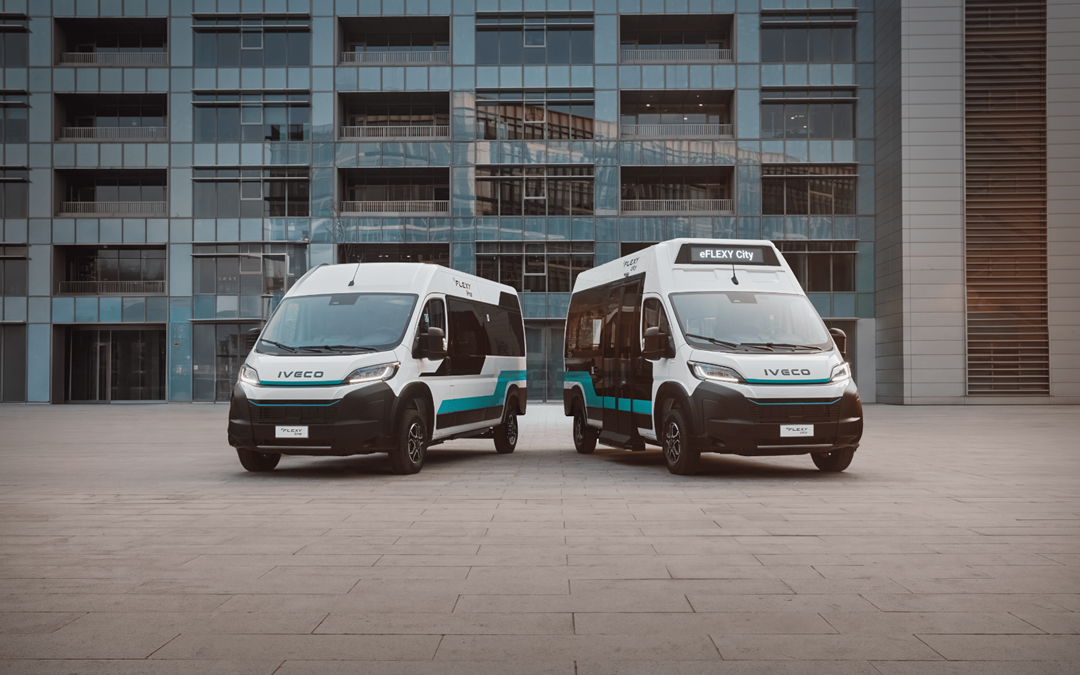 IVECO eFLEXY City and Line: new compact electric vehicles, new glass-identification questions